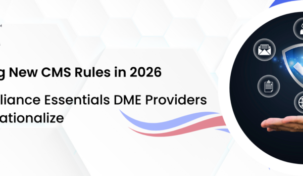 Diagram of DME compliance infrastructure showing the flow from CMS regulations to MAC interpretation and operational executio